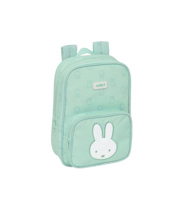 Mochila safta infantil reciclada y repelente agua miffy menta 280x200x80 mm