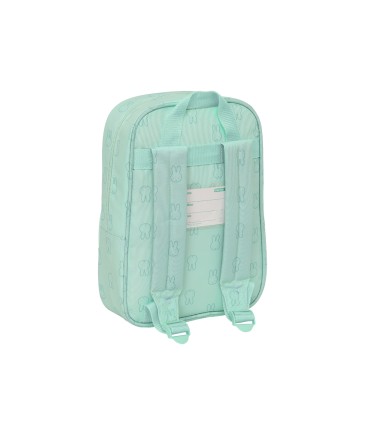 Mochila safta infantil reciclada y repelente agua miffy menta 280x200x80 mm