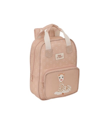 Mochila safta infantil con asas reciclada y repelente agua sophie la girafe cookie 280x200x80 mm