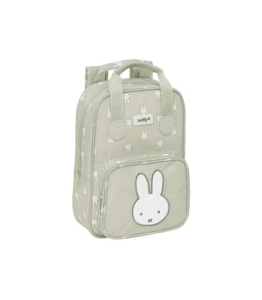 Mochila safta infantil con asas reciclada y repelente al agua miffy menta 280x200x80 mm