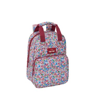 Mochila safta infantil con asas nait nait floresistente coimbra burdeos 280x200x80 mm