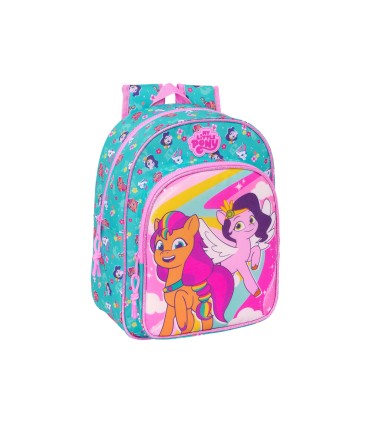 Mochila safta infantil adaptable a carro my little pony magic 340x260x110 mm