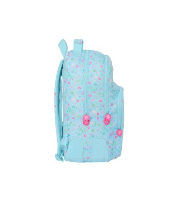 Mochila safta doble con cantoneras adaptable a carro reciclado safta bicicleta 420x320x150 mm