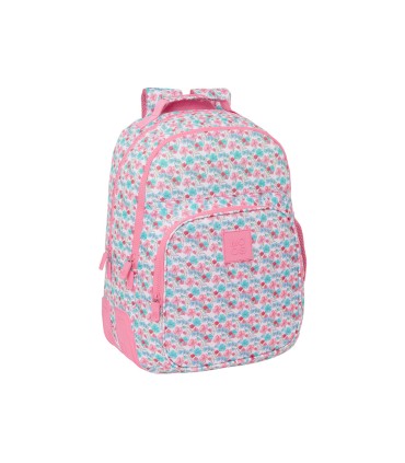 Mochila safta doble con cantoneras adaptable a carro reciclado moos floresistente 420x320x150 mm