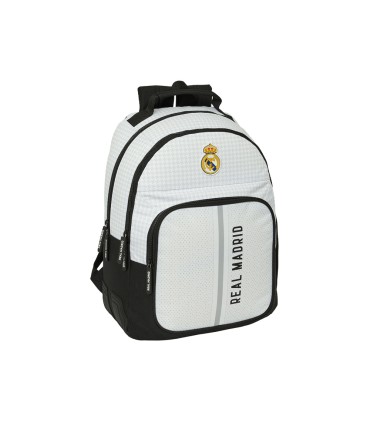 Mochila safta doble con cantoneras adaptable a carro real madrid 1 equipacion 24 25 420x320x150 mm