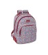 Mochila safta doble con cantoneras adaptable a carro nait nait floresistente coimbra burdeos 420x320x150