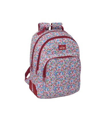 Mochila safta doble con cantoneras adaptable a carro nait nait floresistente coimbra burdeos 420x320x150