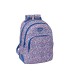 Mochila safta doble con cantoneras adaptable a carro nait nait floresistente coimbra azul 420x320x150 mm