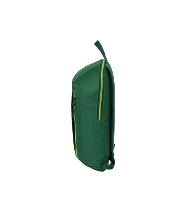 Mini mochila safta con cremallera vertical resistente al agua real betis balompie 390x220x100 mm