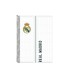 Cuaderno espiral safta cuarto 80 hojas 60 gr cuadro 4 mm tapa extradura real madrid 1 equipacion 24 25