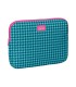 Funda para portatil 14 safta nait nait pata de gallo verde 250x340x20 mm