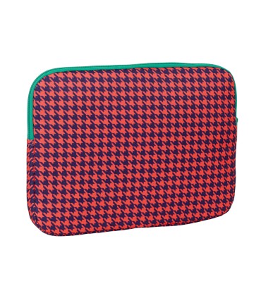 Funda para portatil 14 safta nait nait pata de gallo coral 250x340x20 mm