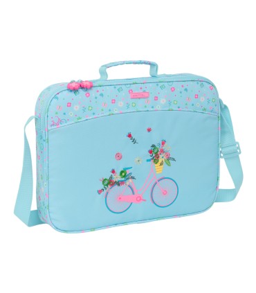 Cartera extraescolar safta resistente reciclada bicicleta 280x380x60 mm