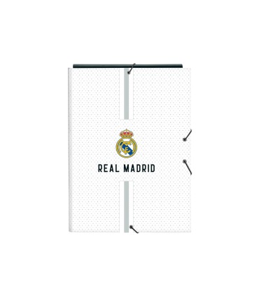 Carpeta carton folio gomas solapas safta real madrid 1 equipacion 24 25