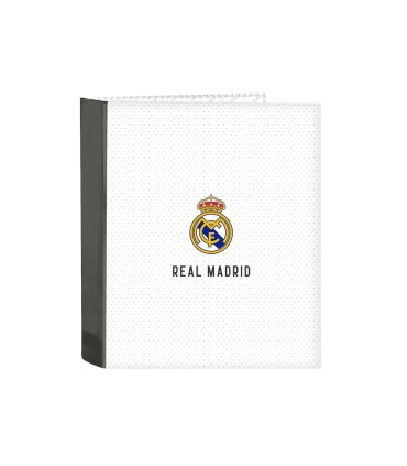 Carpeta safta 4 anillas lomo ancho carton folio real madrid 1 equipacion 24 25