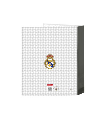 Carpeta safta 4 anillas lomo ancho carton folio real madrid 1 equipacion 24 25