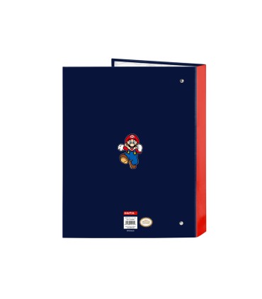 Carpeta safta 4 anillas mixtas carton folio super mario world