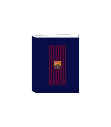 Carpeta safta 4 anillas mixtas carton folio fc barcelona