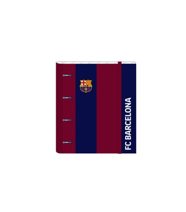 Carpeta safta 4 anillas de 35 mm con recambio din a4 100 hojas con goma y 5 separadores fc barcelona