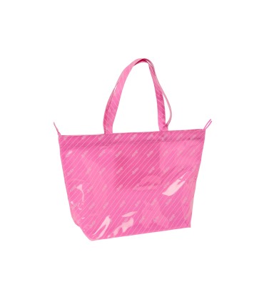 Bolsa shopping safta barbie logomania rosa 350x540x170 mm