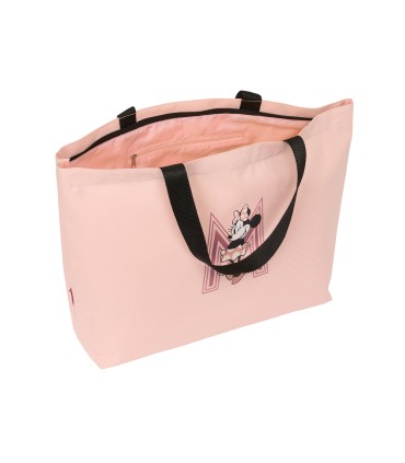 Big shopping safta bag minnie mouse blush 340x540x130 mm