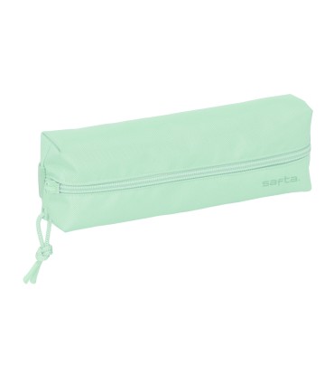 Bolso escolar portatodo safta rectangular con goma elastica 22 cm verde claro