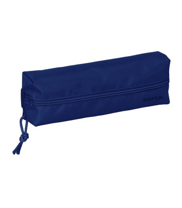 Bolso escolar portatodo safta rectangular con goma elastica 22 cm azul oscuro