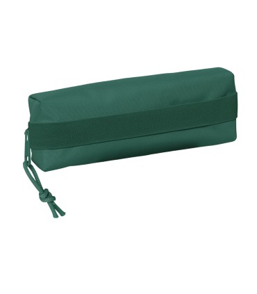 Bolso escolar portatodo safta rectangular con goma elastica 22 cm verde oscuro