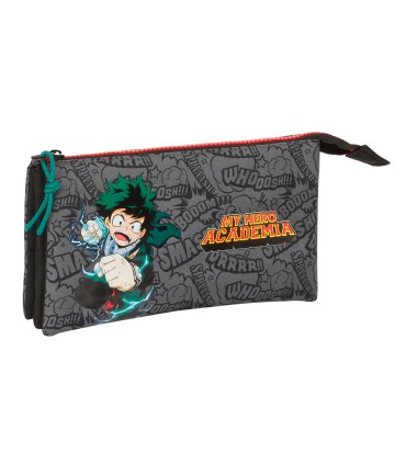 Bolso escolar portatodo safta triple my hero academia 30x220x120 mm