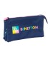 Bolso escolar portatodo safta triple benetton cool 30x220x120 mm