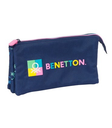 Bolso escolar portatodo safta triple benetton cool 30x220x120 mm