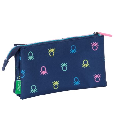 Bolso escolar portatodo safta triple benetton cool 30x220x120 mm