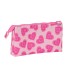 Bolso escolar portatodo safta triple barbie love 30x220x120 mm