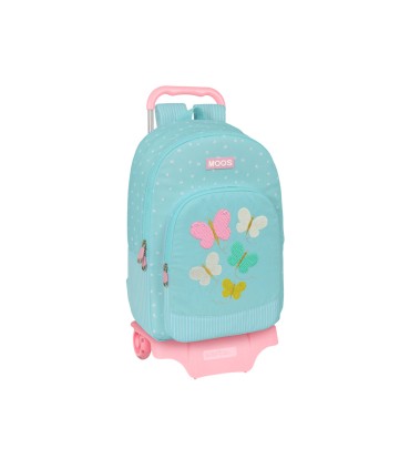 Mochila safta mod 876 con carro 905 reciclada moos butterflies 140x300x460 mm