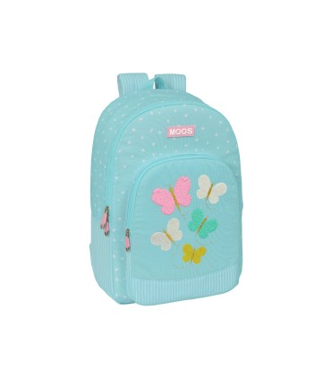 Mochila safta adaptable a carro reciclado moos butterflies 140x300x460 mm