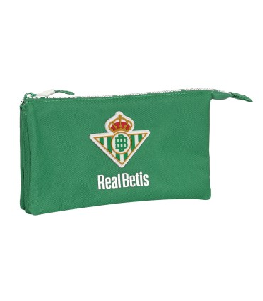 Bolso escolar portatodo safta triple reciclado real betis balompie 120x220x30 mm