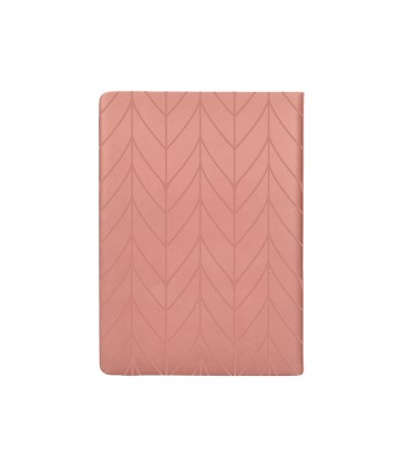 Agenda encuadernada liderpapel lipsi a5 2025 dia pagina color rosa melocoton papel 70 gr