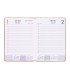 Agenda encuadernada liderpapel lipsi a5 2025 dia pagina color rosa melocoton papel 70 gr