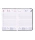 Agenda encuadernada liderpapel lipsi a5 2025 dia pagina color gris papel 70 gr