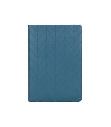 Agenda encuadernada liderpapel lipsi a5 2025 dia pagina color azul papel 70 gr