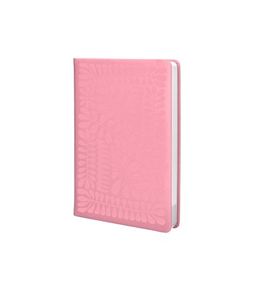 Agenda encuadernada liderpapel icaria a5 2025 dia pagina color rosa papel 70 gr