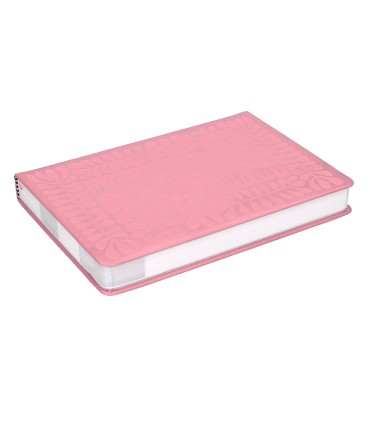 Agenda encuadernada liderpapel icaria a5 2025 dia pagina color rosa papel 70 gr