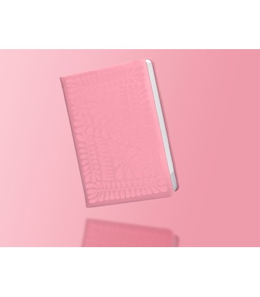 Agenda encuadernada liderpapel icaria a5 2025 dia pagina color rosa papel 70 gr