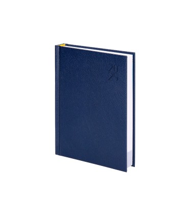 Agenda encuadernada liderpapel corfu a4 2025 dia pagina azul papel 60 gr