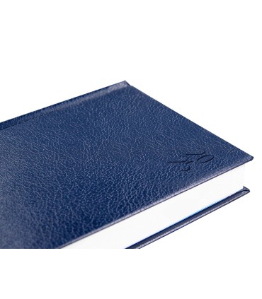 Agenda encuadernada liderpapel corfu a4 2025 dia pagina azul papel 60 gr