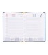 Agenda encuadernada liderpapel corfu a4 2025 dia pagina azul papel 60 gr