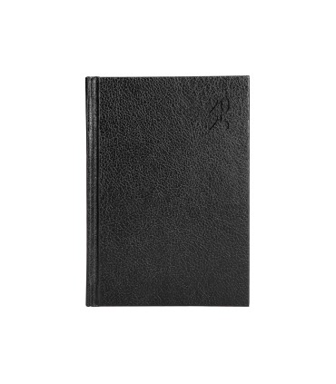 Agenda encuadernada liderpapel corfu a4 2025 dia pagina negro papel 60 gr