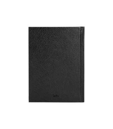 Agenda encuadernada liderpapel corfu a4 2025 dia pagina negro papel 60 gr