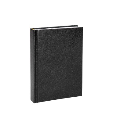 Agenda encuadernada liderpapel corfu a4 2025 dia pagina negro papel 60 gr