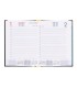 Agenda encuadernada liderpapel corfu a4 2025 dia pagina negro papel 60 gr